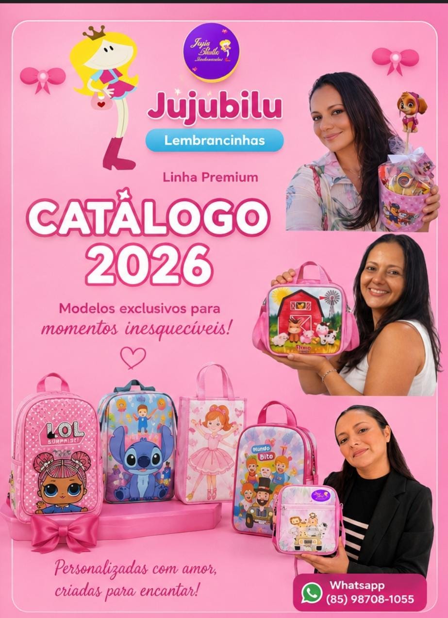 Capa do catálogo 2026 da Jujubilu
